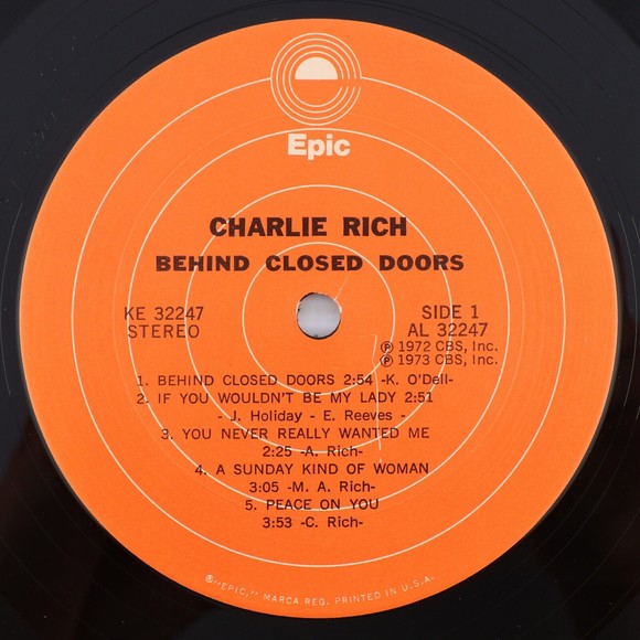 Charlie Rich – Behind Closed Doors - 1973 Stereo 12" LP Vinyl Record KE 32247 - Picture 9 of 16